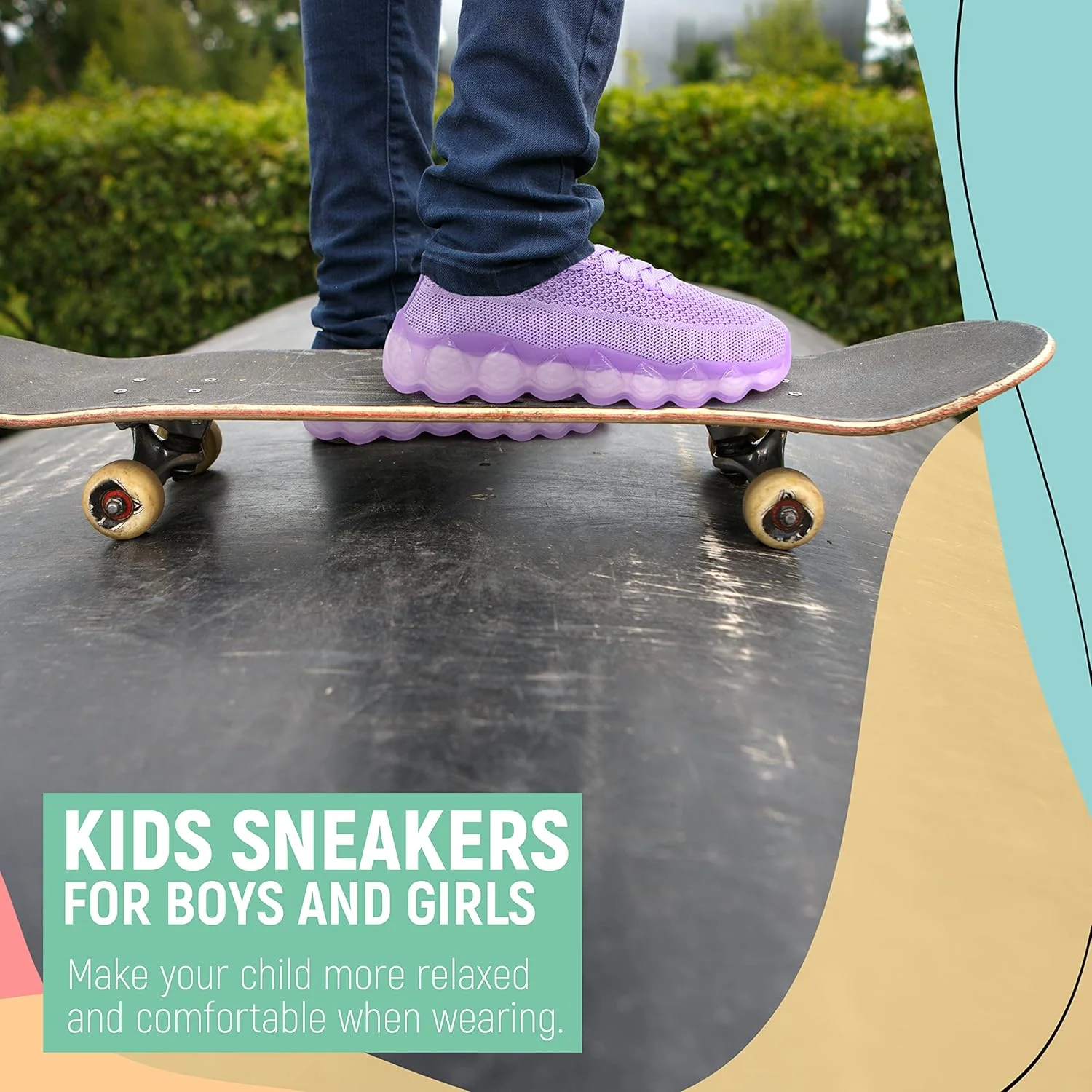 Kids Shoes for Boys & Girls - Lightweight & Breathable Boys & Girls Sneakers - Kids Athletic Shoes - Comfortable Boys and Girls Tennis Shoes with Rubber Sole