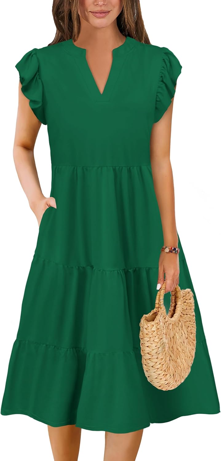 Summer Dresses for Women 2025 Elegant Classy Casual Plus Size Spring Midi Fashion Dress S-XXL