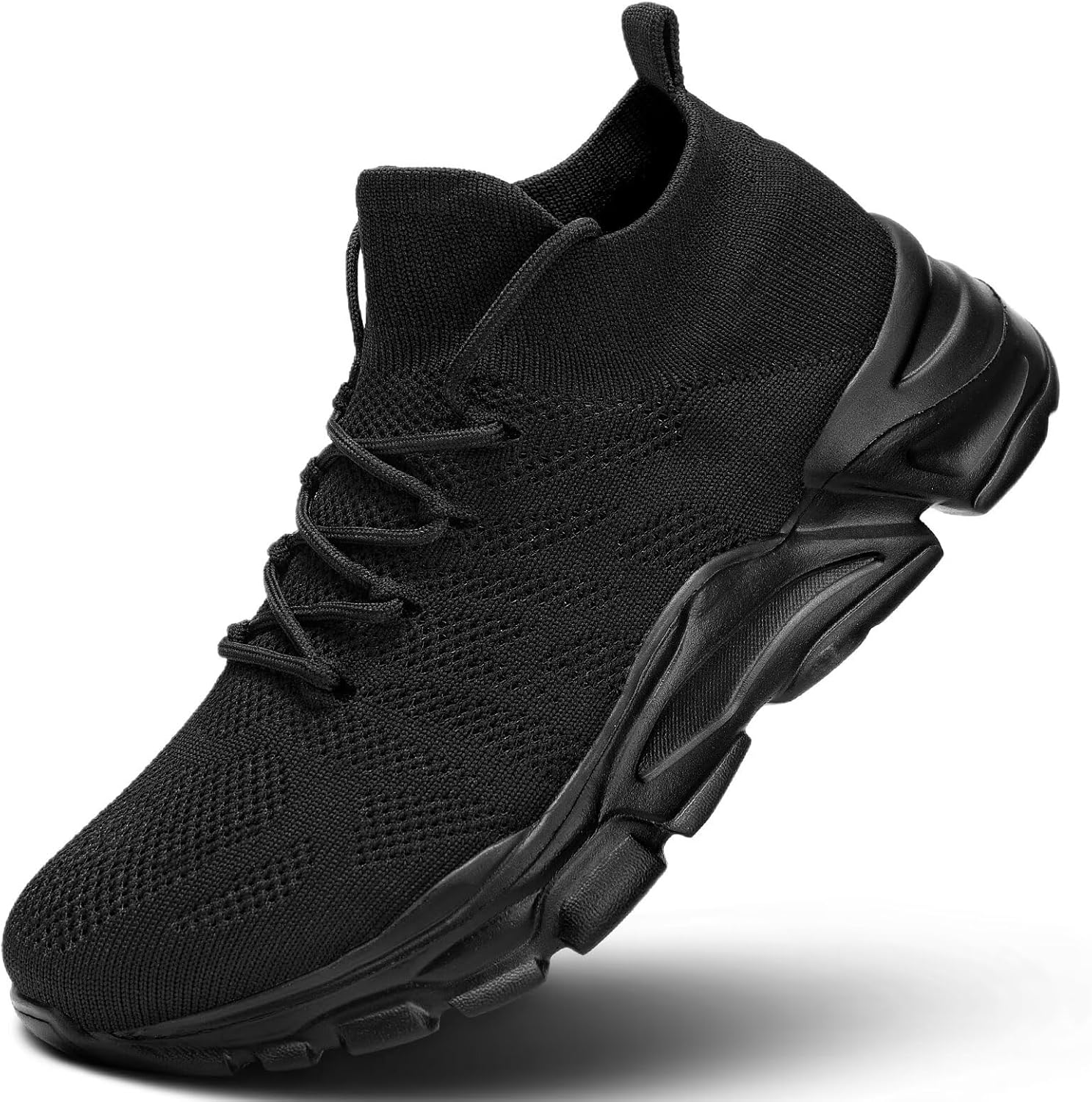 Mens Walking Shoes Running Athletic Sports Sneakers Slip on Mesh Lightweight Breathable Tennis Gym Soft Sole