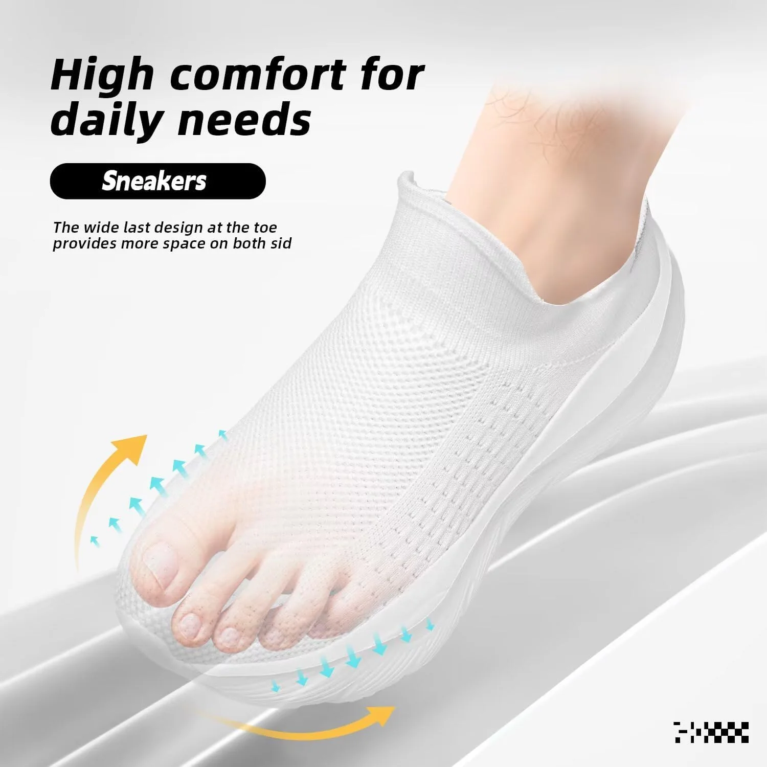 Mens Walking Shoes Running Athletic Sports Sneakers Slip on Mesh Lightweight Breathable Tennis Gym Soft Sole